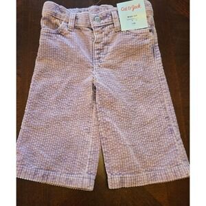 Cat & Jack Lavender Purple Corduroy Wide Leg Adjustable Waist Pants 12M NWT